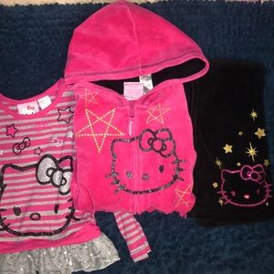 Hello Kitty Track Suit & Shirt